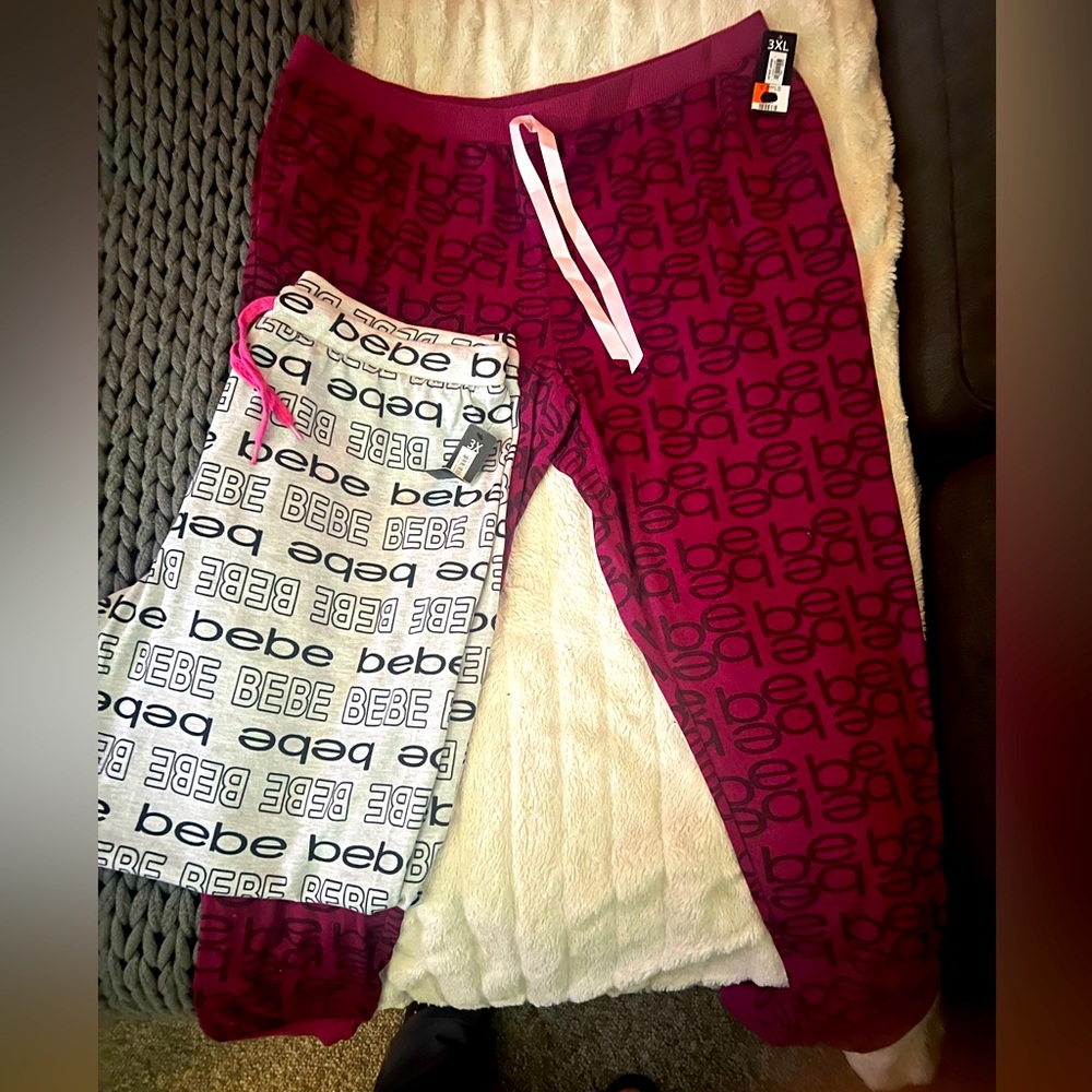 Brand new with tags 2 pairs BeBe super soft sweatpants 3X
